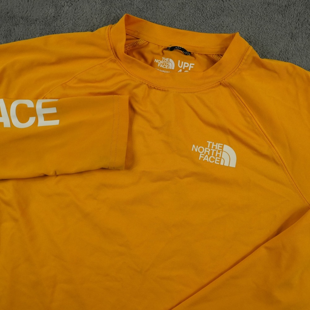 The North Face Amphibious Shirt Boys XL Orange Long Sleeve UPF 40+ Performance